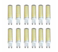 Bombilla LED G9 Larga Duración 20000h 15W, Equivalente a 120W Halógena, 1000LM, Sin Parpadeo, CRI≥80+, No Regulable(Natural white 4000K,12 Pack)