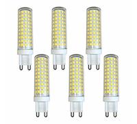 Bombilla LED G9 Larga Duración 20000h 15W, Equivalente a 120W Halógena, 1000LM, Sin Parpadeo, CRI≥80+, No Regulable(Natural white 4000K,6 Pack)