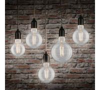Paulmann 28971 - Bombilla LED (filamento G125, 9 W, ópalo, 2700 K, luz blanca cálida, E27)
