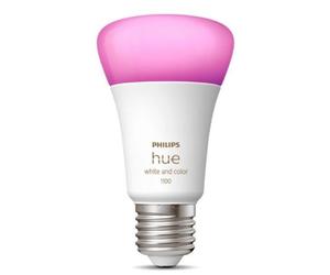 Bombilla Led Inteligente Philips Hue White and Color A60/ Casquillo E27/ 9W/ 1100 Lúmenes/ 2000K-6500K/ Precisa Philips Hue Bridge