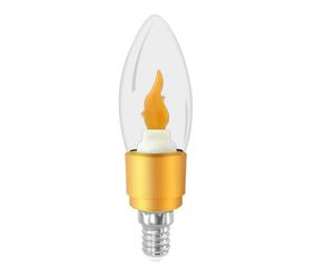 Bombilla LED intermitente de 3 W, bombillas de llama, efecto de llamas parpadeantes realistas, luz cálida de 2700 K, LED de ahorro de energía de 3 W para iluminación de ambiente