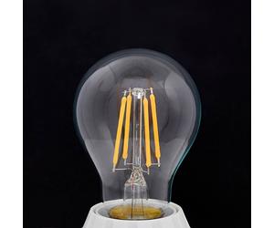 Bombilla LED Lindby con filamento, E27, 4 W, transparente, 2700 K EC:EPREL:753207