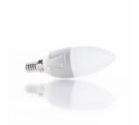 Bombilla LED Lindby tipo vela, E14, 4,9 W, mate, 3000 K True