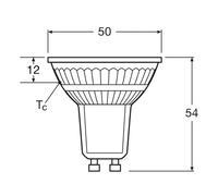 OSRAM Reflector LED Spot Star PAR16, blanco neutro 4000 K, 2,4 W, GU10, 36°, 230 lm, transparente, para focos, iluminación de acento, 15.000 h