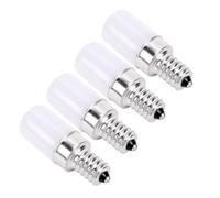 Bombilla LED para Frigorífico E14, 2 W, 200 Lm, para Frigoríficos e Iluminación de Oficina, Diseño Compacto que Ahorra Espacio, Paquete de 4 (Luz cálida)