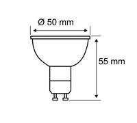 Bombilla LED Paulmann con bombilla reflectora, GU10, 4,3 W, 2.200 K EC:EPREL:1127556