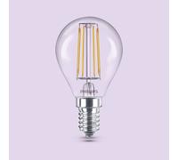 Bombilla LED Philips E14 P45 4,3 W 470 lm 2700 K filamento, paquete de 3 EC:EPREL:387409
