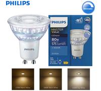 Philips bombilla LED GU10 MasterLED regulable de 6.2W (80W)