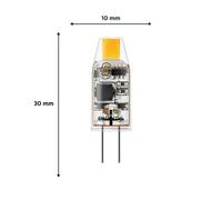 Bombilla LED Philips tipo lápiz G4, 1 W, 2700 K, transparente, paquete de 2
