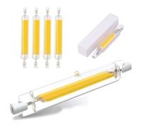 Bombilla LED R7S 118mm Regulable 30W, Bombilla Lineal 30W R7S Equivalente a una Lámpara Halógena 300W, Luz Blanca Cálida 3000K, 3000LM, 360 Grados Focos Y Apliques Pared,Natural white 4pcs,118mm 30W