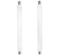 Bombilla LED S15s de 6 W de 284 mm, tiras de luz blanca fría 60 W S15 de repuesto para luz de pared, luz de afeitadora de baño (2 unidades)
