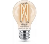 Bombilla LED Smart Philips A60 E27 Transparente Regulable 7 W Luz Blanca WiZ