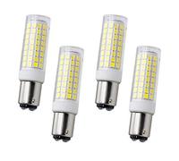 Bombilla LED tipo maíz BA15D 10W, 4 unidades. Bombilla LED regulable con base bayoneta doble contacto. Reemplazo equivalente a bombilla halógena 80 W, 1000 lm, utilizada bombilla colgante máquina cos