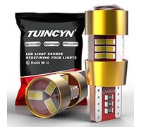 Bombilla LED Tuincyn White T10 W5W 3014 27SMD Luz de cuña de error Canbus utilizada para luz lateral externa Luz de estacionamiento trasera Luz trasera Luz de freno (paquete de 2)