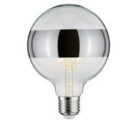 Bombilla LED Vintage Globe Form E27 Plata (E27, Intensidad regulable, Blanco cálido, 600 lm, 6,5 W, Plata)