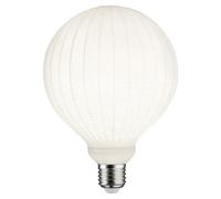 Bombilla LED White Lampion con filamento estriado (E27, Intensidad regulable, Blanco cálido, 400 lm, 4 W)
