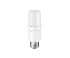 Bombilla ledeco tubular t37 e27 9w 230v 5000k silver 1140927