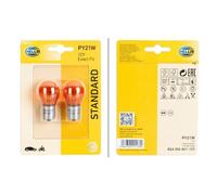 Bombilla Luz Intermitente 12V 21W PY21W BAU15s Glasklar HELLA Hella