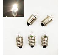 Bombilla miniatura con casquillo de rosca E10, bombilla de linterna, luz de trabajo (10 unidades), 4.5V 0.3A