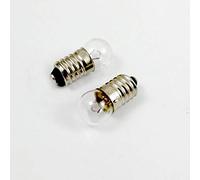Bombilla miniatura con casquillo de rosca E10, bombilla de linterna, luz de trabajo (10 unidades), 6.2V 0.5A