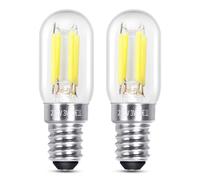 Bombilla Nevera LED E14 3W Luz Fría 6000K, 300LM, CA 230V, Equivalente E14 25W, No Regulable, Bombilla T22 E14 Filament LED Pequeña para Luz Nevera Campana, pack de 2
