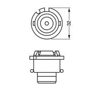 Bombilla P32d-2 D2S (lámpara de descarga gaseosa) 1 987 302 910 BOSCH para BMW