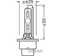 Bombilla P32d-2 D2S (lámpara de descarga gaseosa) 66240 OSRAM para MITSUBISHI VW