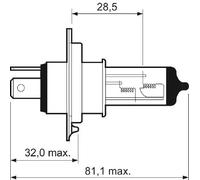 Bombilla P43t-38 Halógena 032007 VALEO para BMW SUZUKI ALFA ROMEO MERCEDES-BENZ