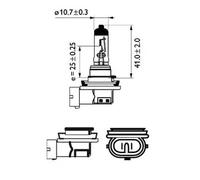 Philips 12362LLECOB1 LongLife EcoVision - Bombilla H11 para faros delanteros
