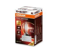 OSRAM XENARC NIGHT BREAKER 220, D1S, +220% más brillo, lámpara de faro de xenón, 66140XN2, Caja plegable (1 lámpara)