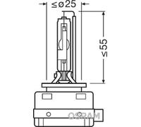 Bombilla Pk32d-3 D1R (lámpara de descarga gaseosa) 66150 OSRAM para CADILLAC BMW