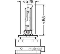 Bombilla PK32d-6 D3R (lámpara de descarga de gas) 66350 OSRAM