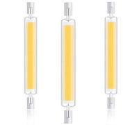 Bombilla R7S LED 118mm 30W Luz Frío 6000K, Bombilla LED R7S Regulable, Sustitución Halógeno de Tipo J 118mm 300W, 3000LM, Sin Parpadeo, Lámpara Lineal para Lámpara de Pared, Proyector, 3 Piezas