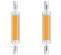 Bombilla R7S LED 78mm 15W Luz Cálido 2700K, Bombilla LED R7S Regulable, Sustitución Halógeno de Tipo J 78mm 150W, 1500LM, Sin Parpadeo, Lámpara Lineal para Lámpara de Pared, Proyector, 2 Piezas