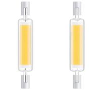 Bombilla R7S LED 78mm 15W Luz Frío 6000K, Bombilla LED R7S Regulable, Sustitución Halógeno de Tipo J 78mm 150W, 1500LM, Sin Parpadeo, Lámpara Lineal para Lámpara de Pared, Proyector, 2 Piezas