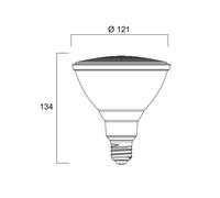 Bombilla reflectora LED E27 15W PAR38 3.000K atenuable 40° 1200lm de Sylvania EC:EPREL:543123