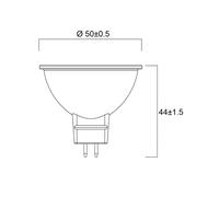 Bombilla reflectora LED GU5.3 7,5 W 6.500 K de Sylvania, atenuable, 36°, 620 lm EC:EPREL:543137