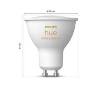 bombilla reflectora LED Philips Hue White Ambiance GU10 4,2 W, juego de 2 EC:EPREL:391948