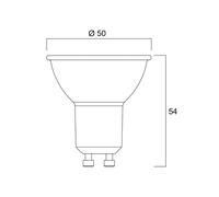 Bombilla reflectora LED Sylvania GU10 4W 3.000K 36° 345 lm Vidrio EC:EPREL:543041