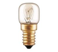 Bombilla transparente para horno de 25 W, E14, tubo T22 300°, doble filamento