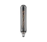 Bombilla tubular LED Lucande, E27, 4 W, Ø 6 cm, titanio, 1800 K