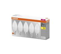 Bombilla vela LED OSRAM Base Classic B, casquillo E14, 4,9 W, paquete de 5 EC:EPREL:523316
