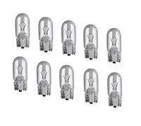 - Bombillas de luz de estacionamiento W5W de Kummert Business, 12 V, 5 W, versión 2.1x9.5d, lámparas con base de vidrio, 10 unidades, con certificación E