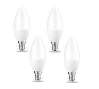 Bombillas E14 LED Pack de 4 Bajo Consumo 9W Equivalente A 90W 900 Lúmenes Sin Parpadeo No Regulable Para Iluminación Decorativa(Warm White 3000K,9W)
