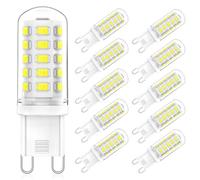 Bombillas G9 LED 3 W equivalentes 33 W 40 W 50 W G9 Halógeno, blanco cálido 3000 K, 320 LM, 360 grados, sin parpadeo, CRI 83+, AC/DC 220-240 V, no regulable, paquete de 5 (blanco frío 6000 K, 10