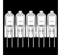 Bombillas halógenas G6.35 12v 24v 220v 110v 20w 30w 50w 70w 100w 200w 3000k Luz cálida, lámpara halógena GY6.35 adecuada para bombillas sin sombras de pin de proyector de araña (5pcs/220V-35W)