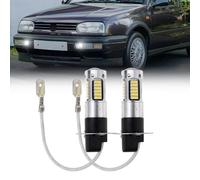 Bombillas LED antiniebla Nslumo h3 para Golf 3/4 Mk3/4 1993-2006, Bora 1999-2005, Seat Leon Mk1 2000-2009, 2x xenón blanco Canbus LED