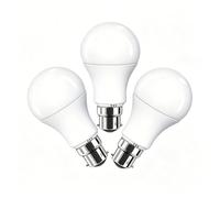 Bombillas LED Bayoneta B22 21W Equivalente 210W 3000K 4500K 6500K Seleccionable Sin Parpadeo Ahorro Energético No Regulable Iluminación Hogar Interior(Warm white 3000K,3 Pack)
