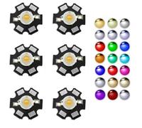 Bombillas Led Cob Led Ir De Alta Potencia, 6 Uds., 1W, 3W, Blanco Cálido/Blanco Frío/Blanco Natural/Rojo/Verde/Azul/Azul Real Con Pcb De Estrella De 20Mm,Blanco Cálido,3W 10Pcs