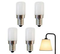Bombillas LED E14 de 3W para Frigorífico y Hogar - Blanco Cálido 2700K, Luminosidad de 270lm, Equivalente a 30W Halógena nergética Extrema y Uso Variado en Aparatos (Pack de 4)